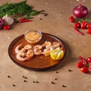 Креветки на мангале